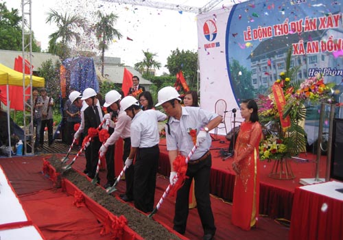 Lễ động thổ dự án Khu chung cư cho người có thu nhập thấp tại An Dương, TP. Hải Phòng